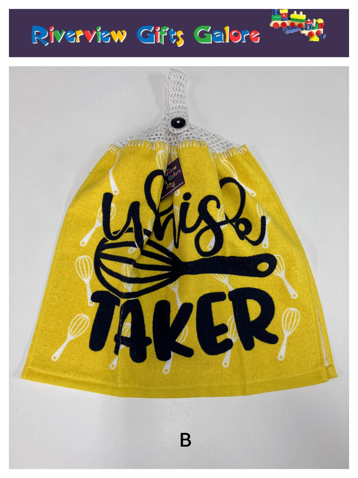 Crochet Top Hand Towel / Tea Towel (Double Thickness) - Whisk Taker