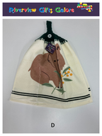 Crochet Top Hand Towel / Tea Towel (Double Thickness) - Wombat