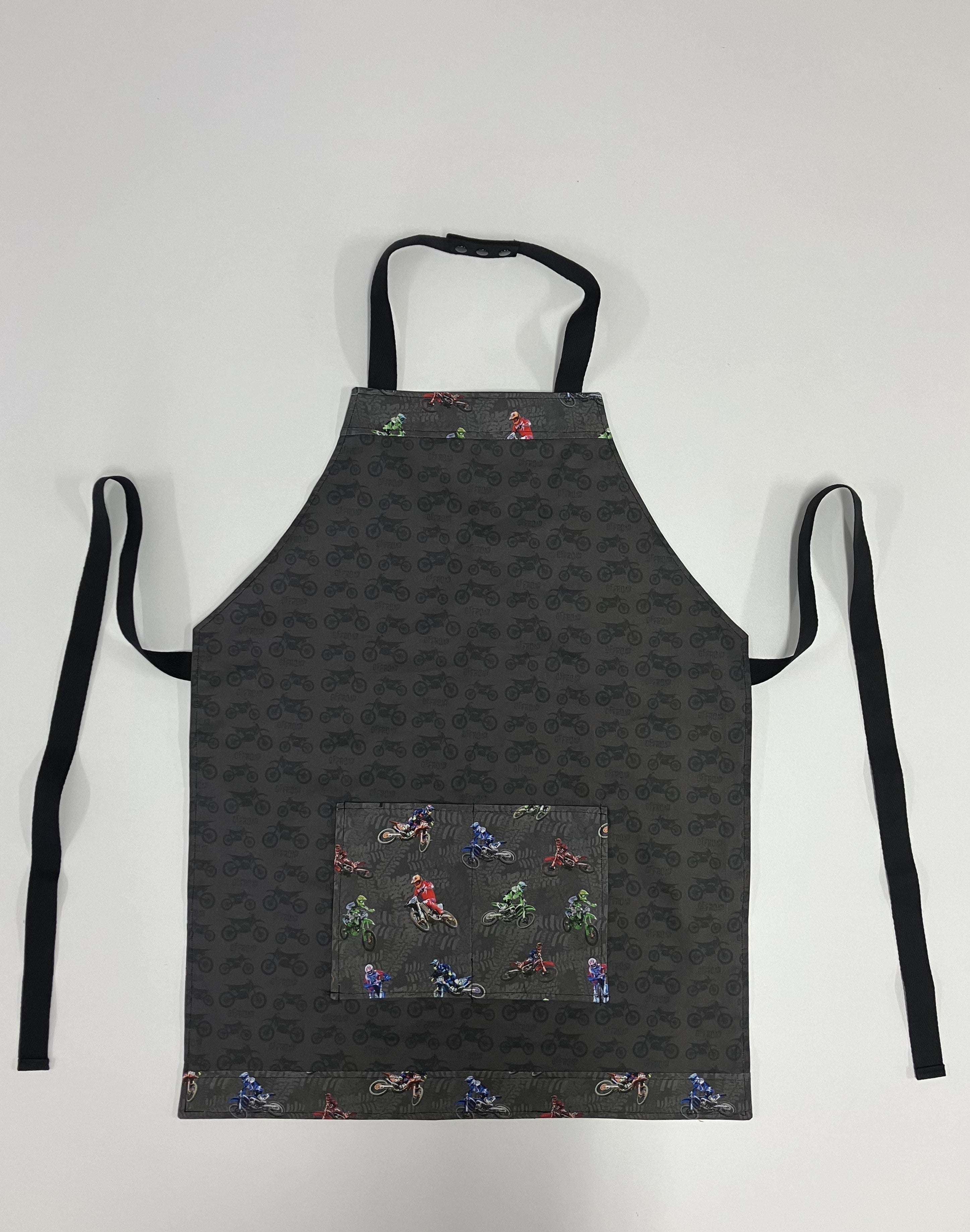 Apron Reversible - Brown Motorbikes / Brown Motorbikes