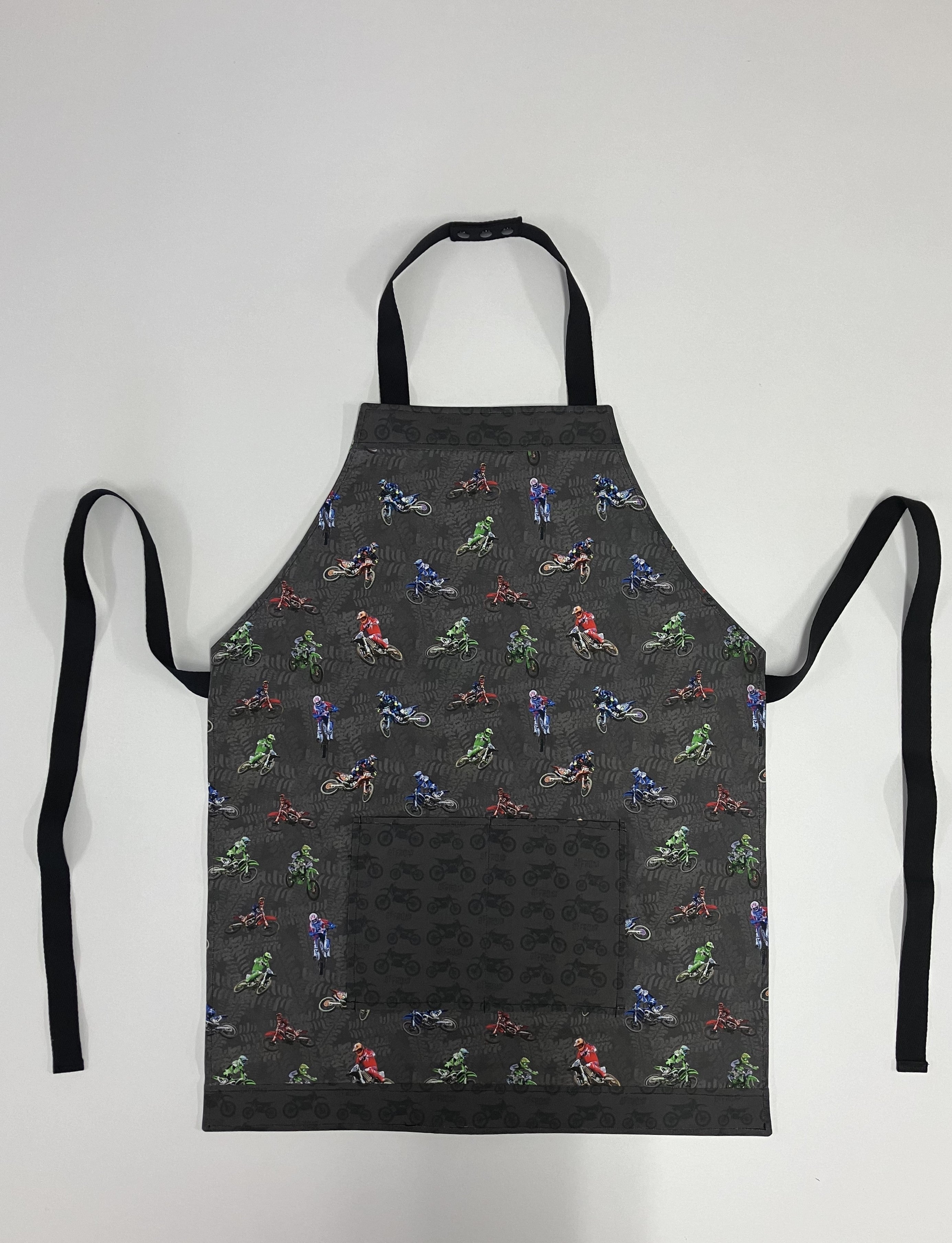 Apron Reversible - Brown Motorbikes / Brown Motorbikes