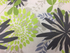 Large Tote Bag – Lime Grey Flowers