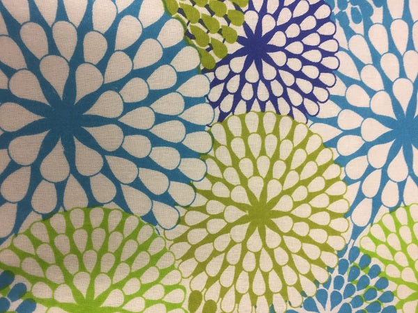 Large Tote Bag – Blue Green Pattern