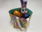 Easter Egg Basket - Egg - Green Gingham