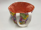 Easter Egg Basket - Egg - Orange Gingham