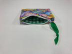 Zip Clutch / Purse / Bag / Pouch - Easter Eggs - Green Gingham