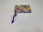 Zip Clutch / Purse / Bag / Pouch - Easter Eggs - Purple Gingham