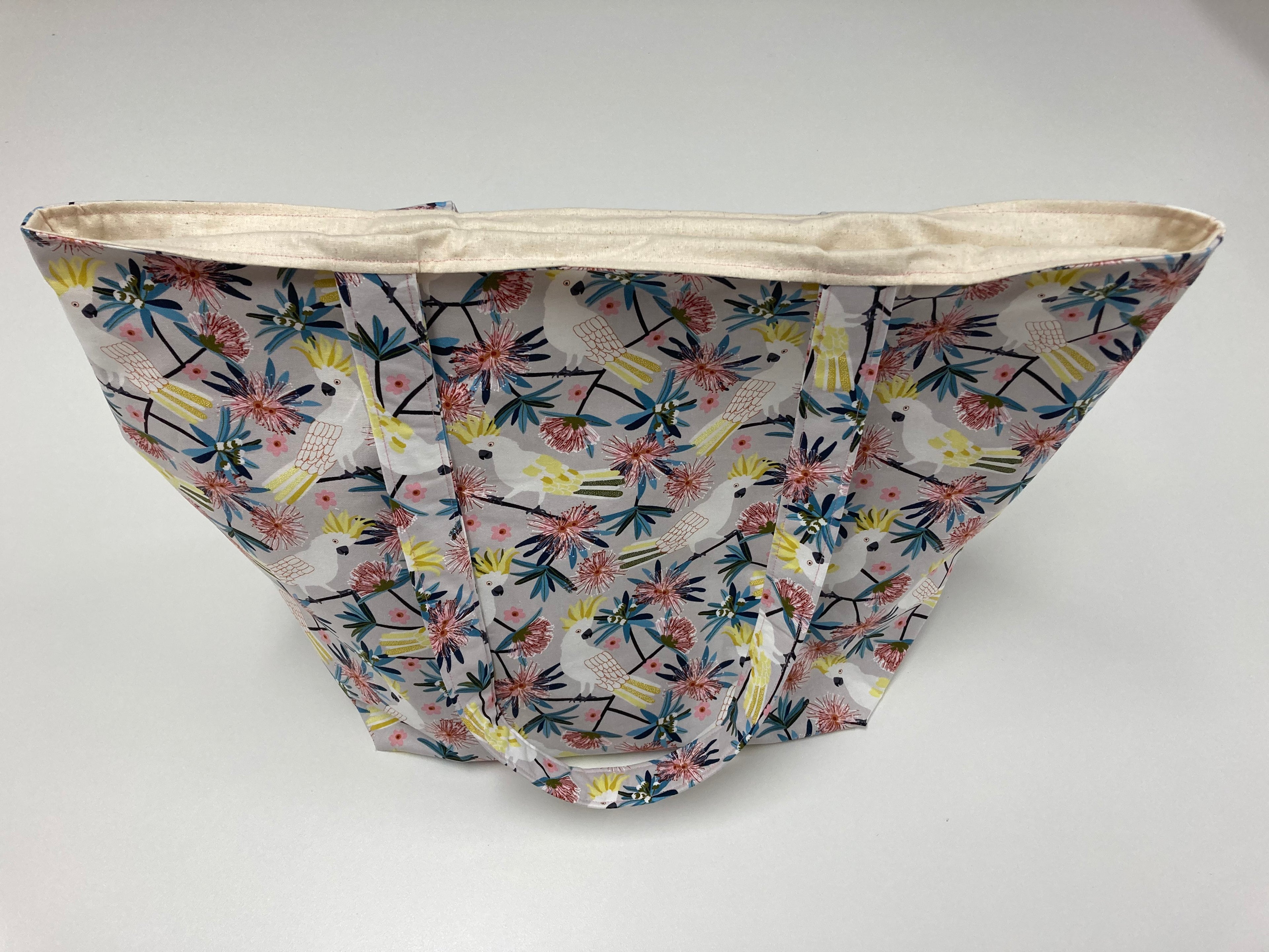 Large Tote Bag – White Cockatoo
