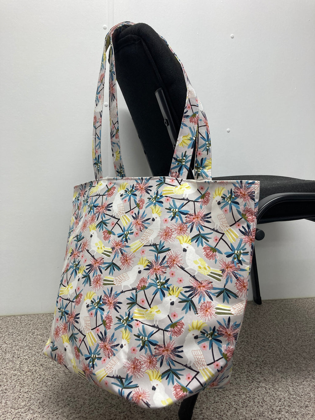 Large Tote Bag – White Cockatoo