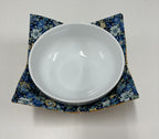 Soup Bowl Reversible Cozy – Yellow & Blue Flowers