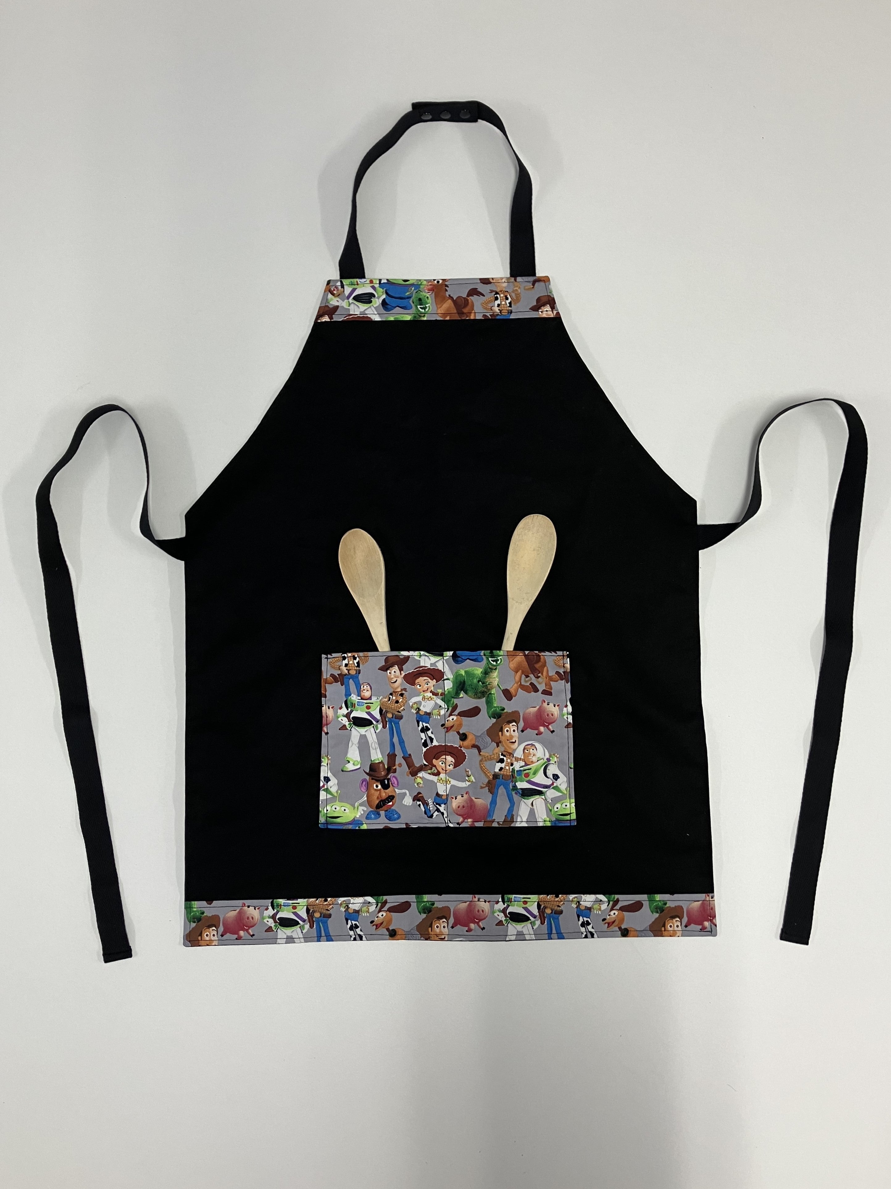 Apron Reversible - Toy Story Grey