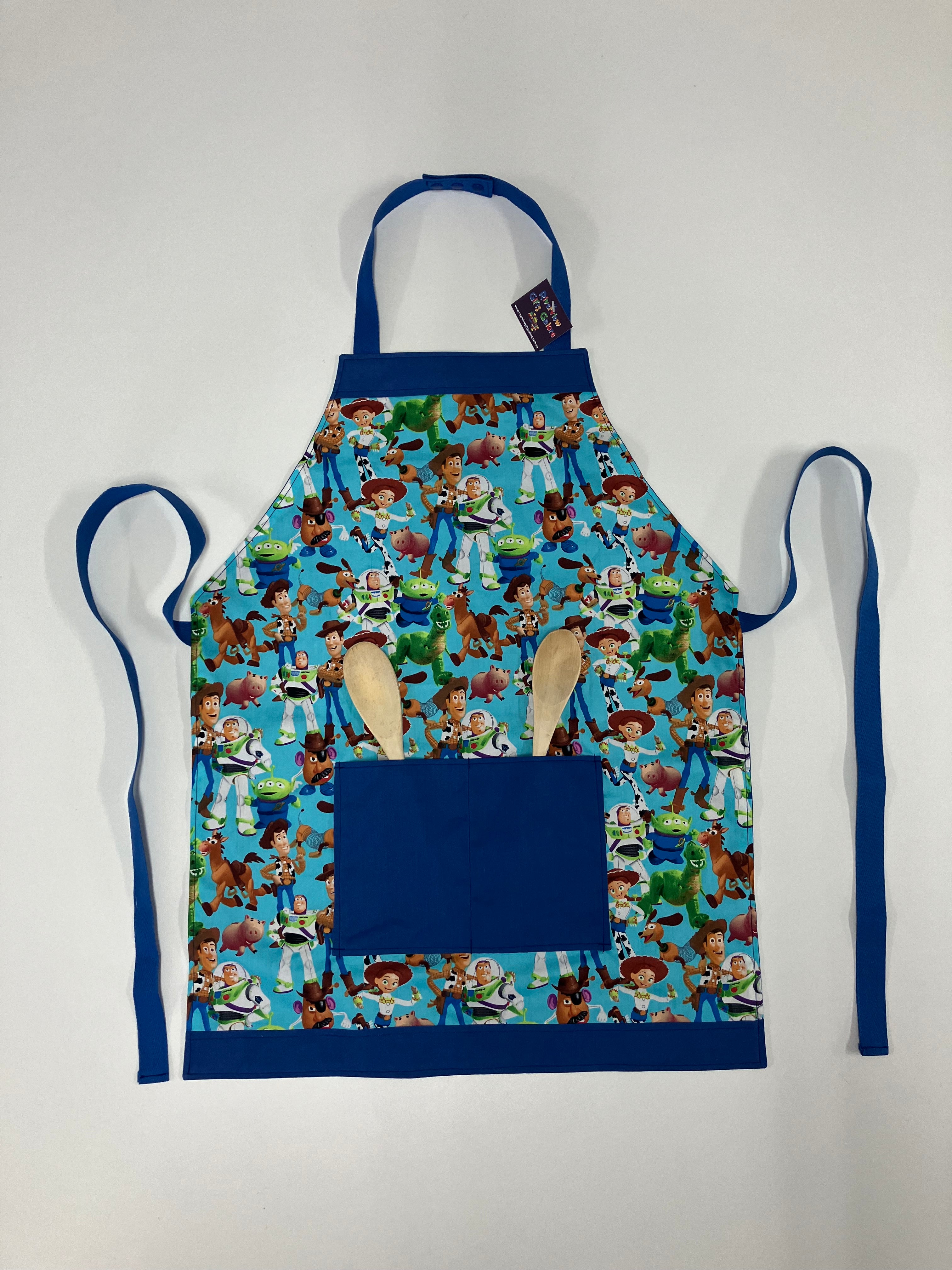Apron Reversible - Toy Story Blue