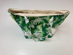 Large Tote Bag – Tropical Leaves on White