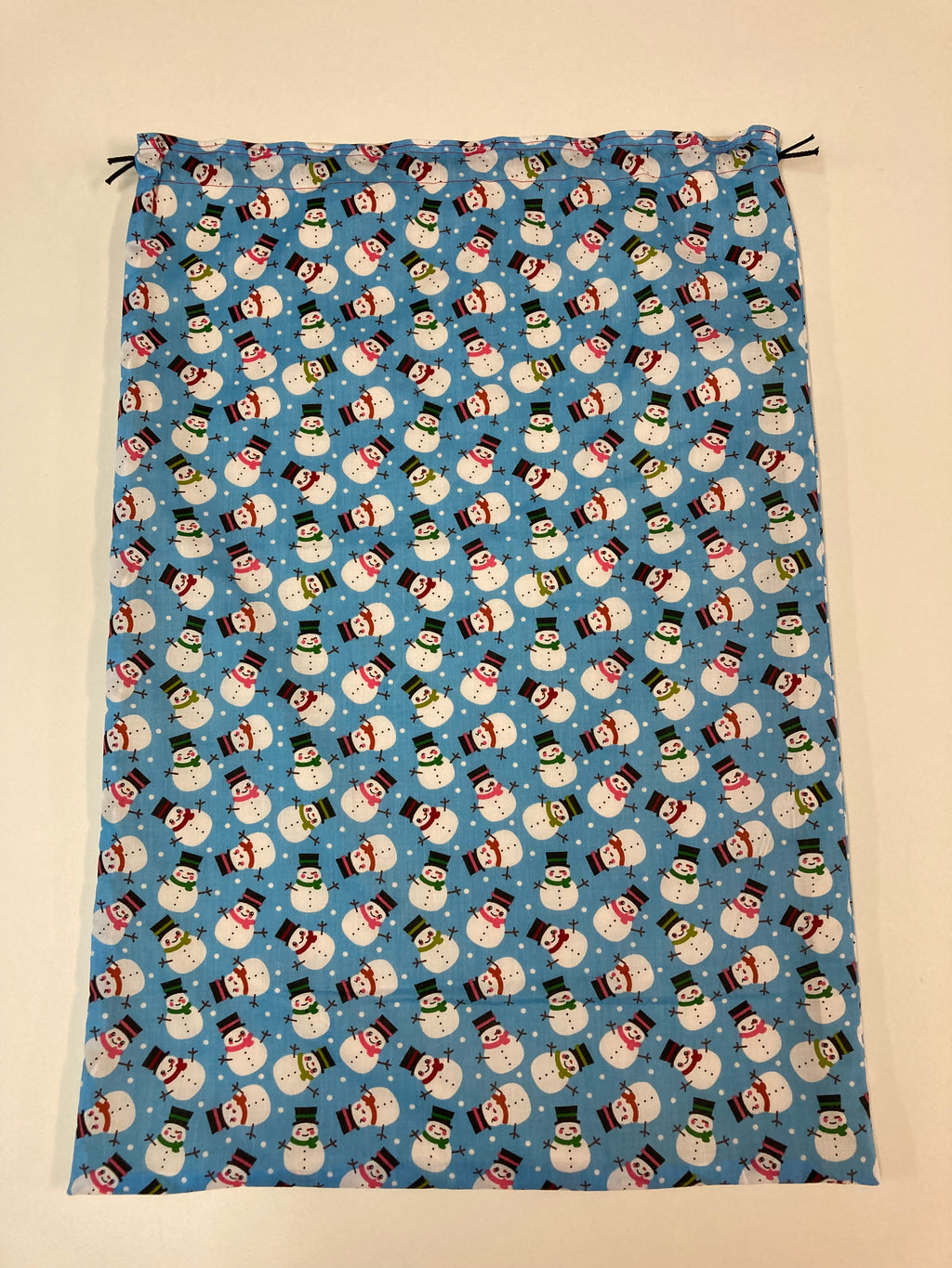 Santa Sack - Large - Snowmen on Blue