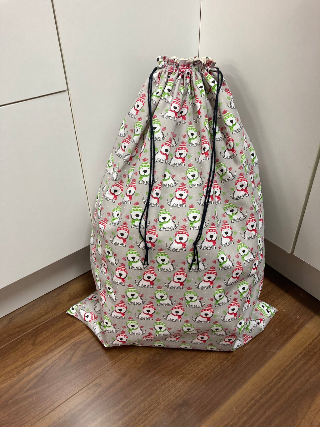 Santa Sack - Large - Christmas Dogs