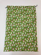 Santa Sack - Large - Snowmen on Lime