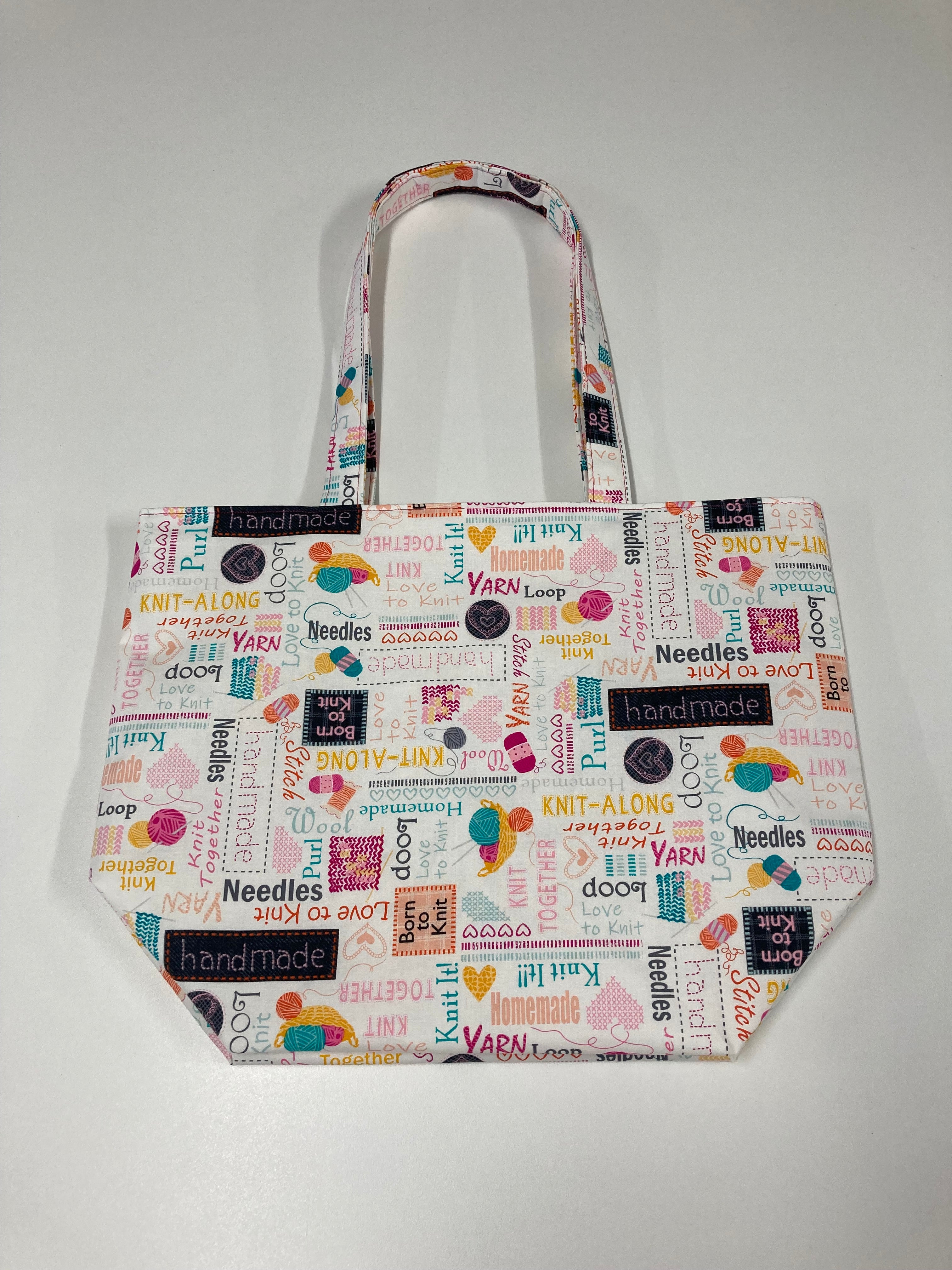 Large Tote Bag – Words to Knit By