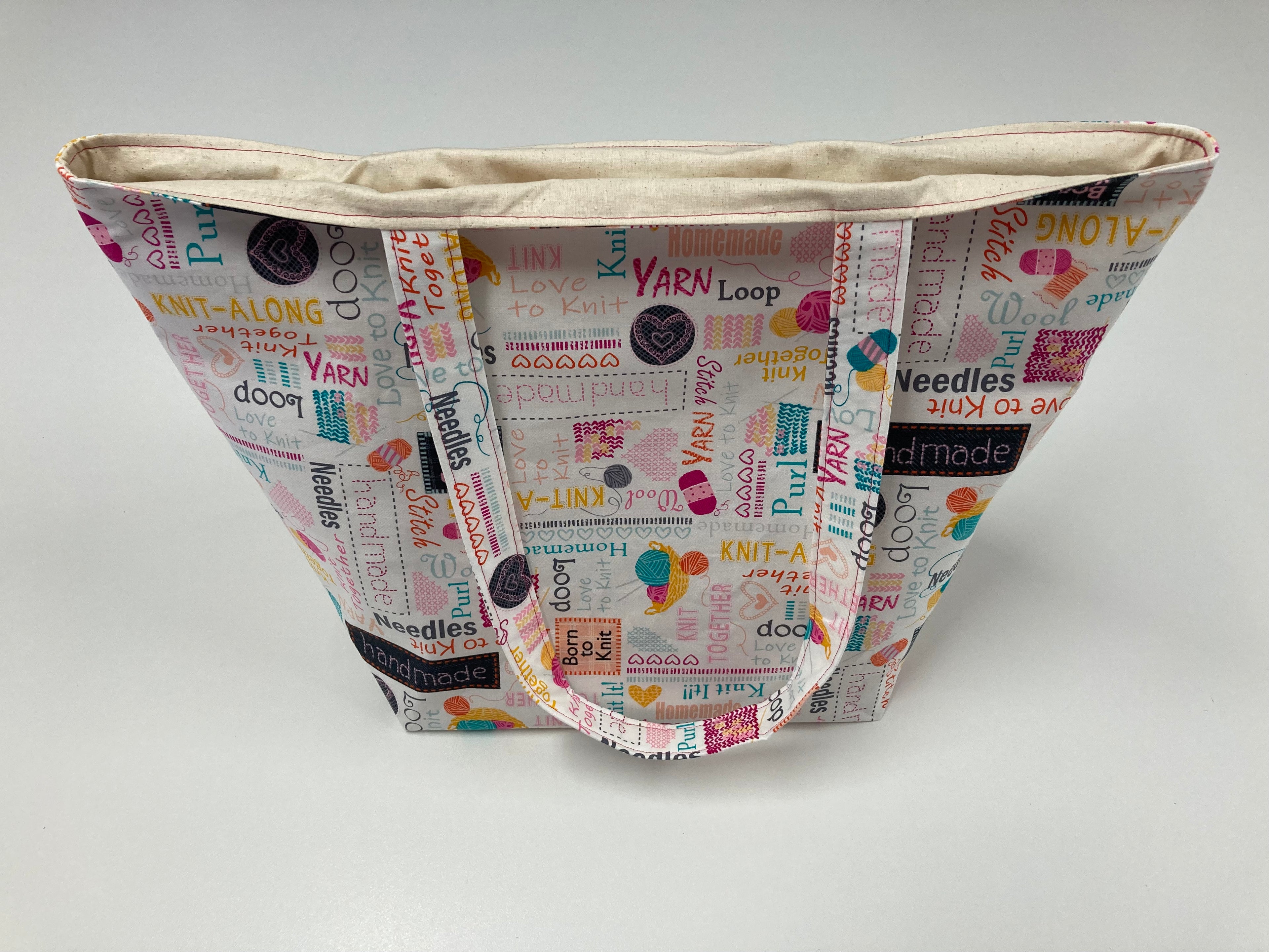 Large Tote Bag – Words to Knit By