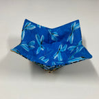 Soup Bowl Reversible Cozy – Dragonflies and Flowers