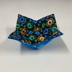 Soup Bowl Reversible Cozy – Dragonflies and Flowers