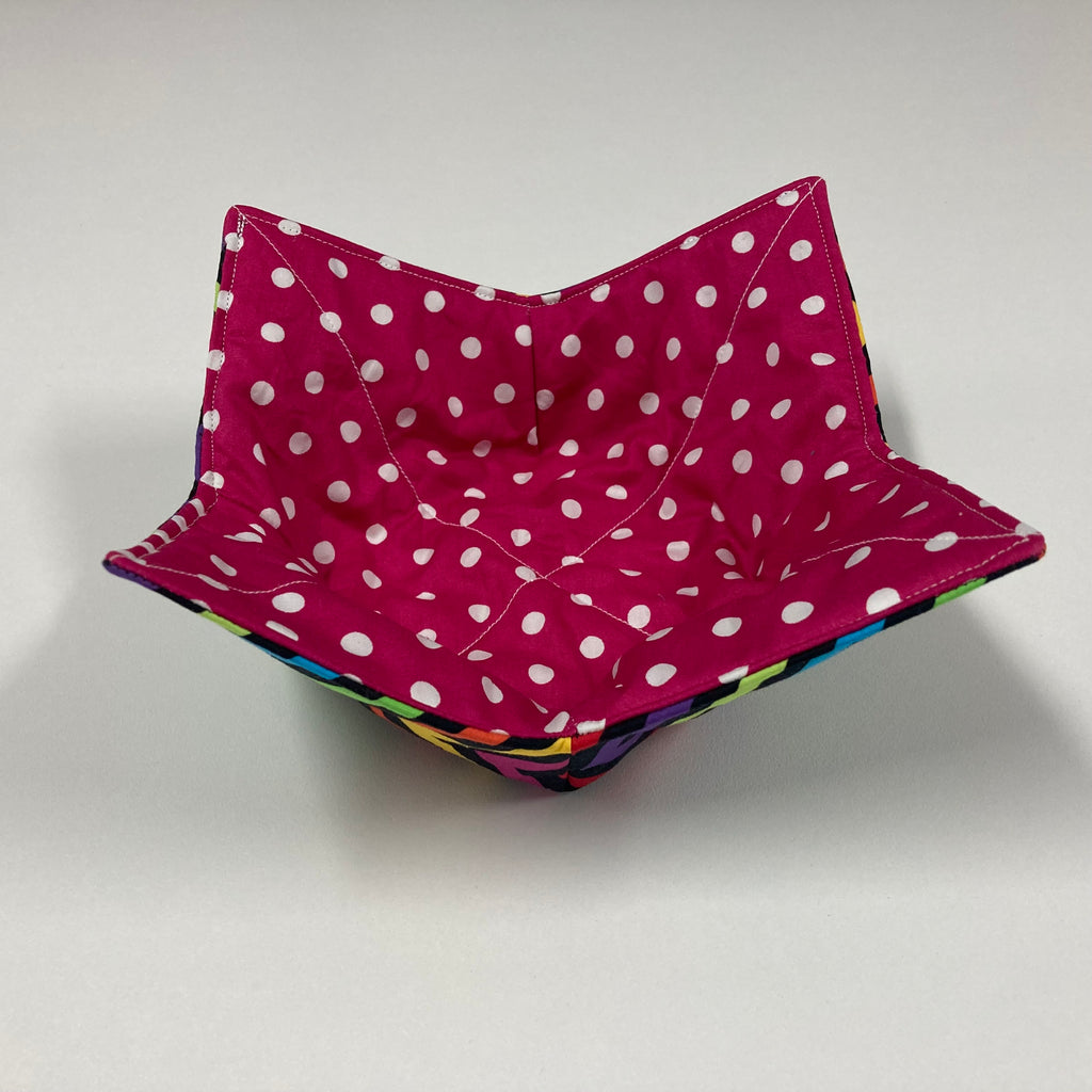 Soup Bowl Reversible Cozy – Spots and Chevron