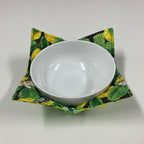Soup Bowl Reversible Cozy – Lemons & Birds