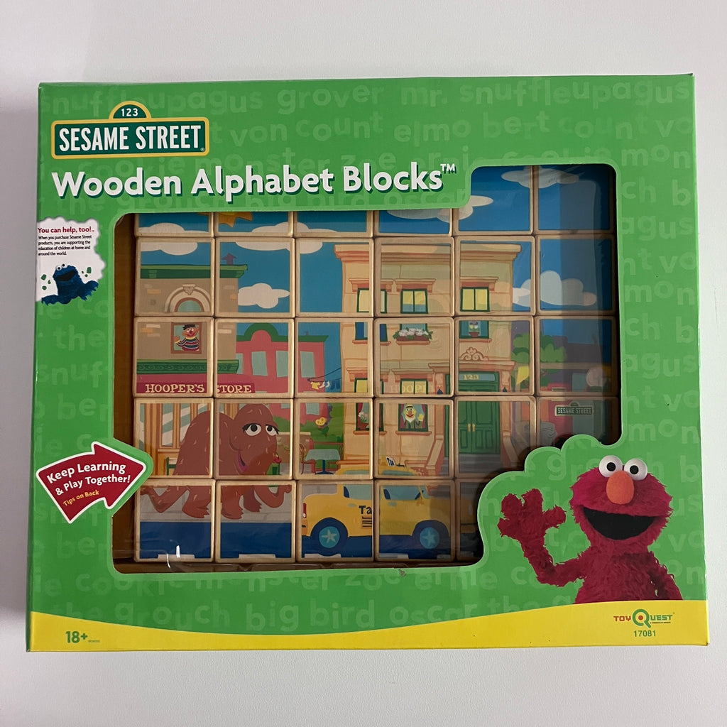 Wooden Blocks - Sesame Street