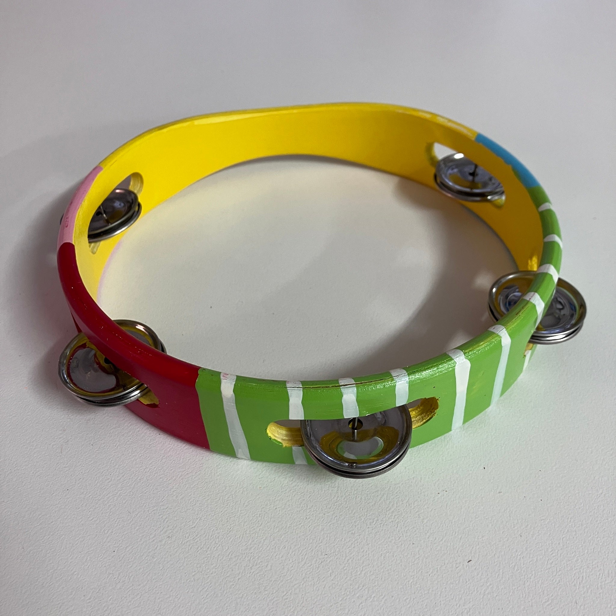 Wooden Tambourine - Colourful