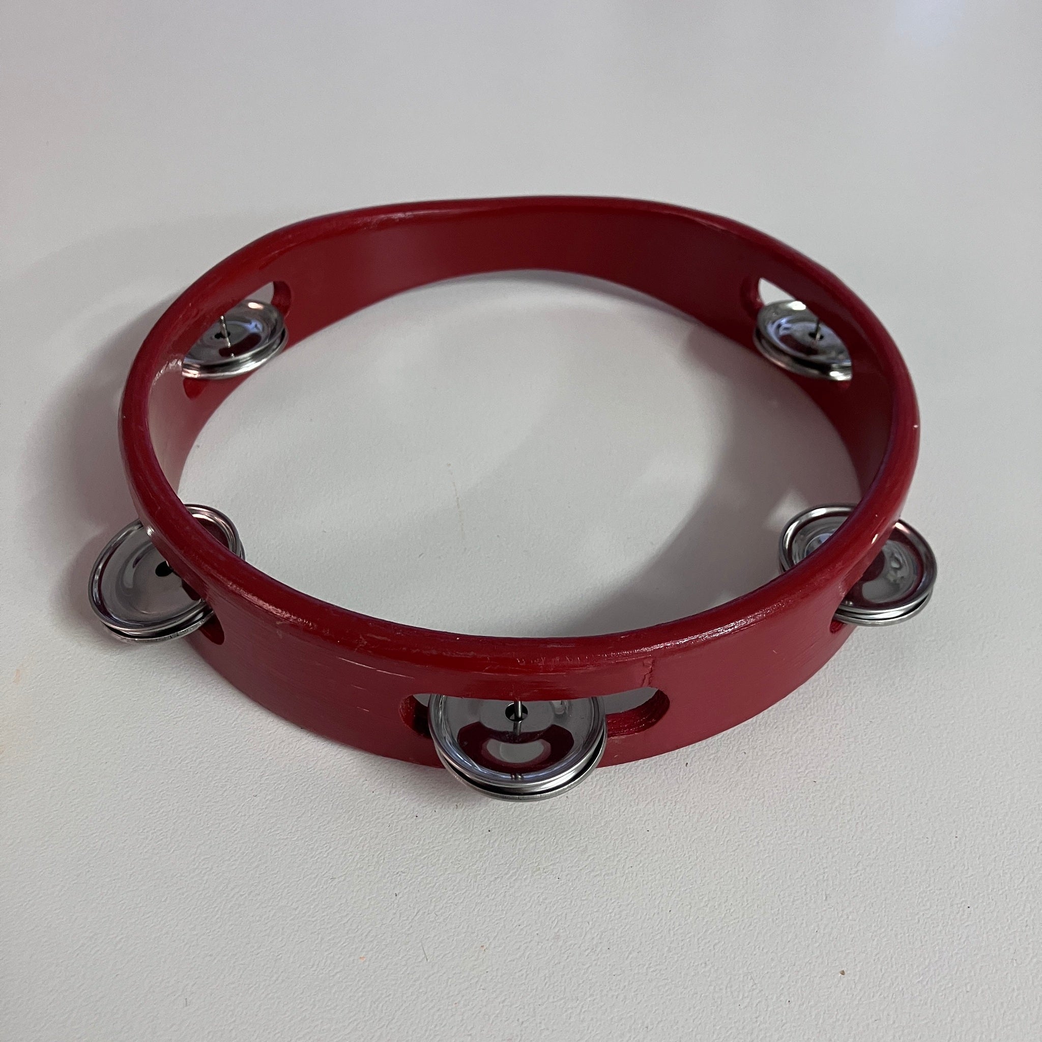 Wooden Tambourine - Red