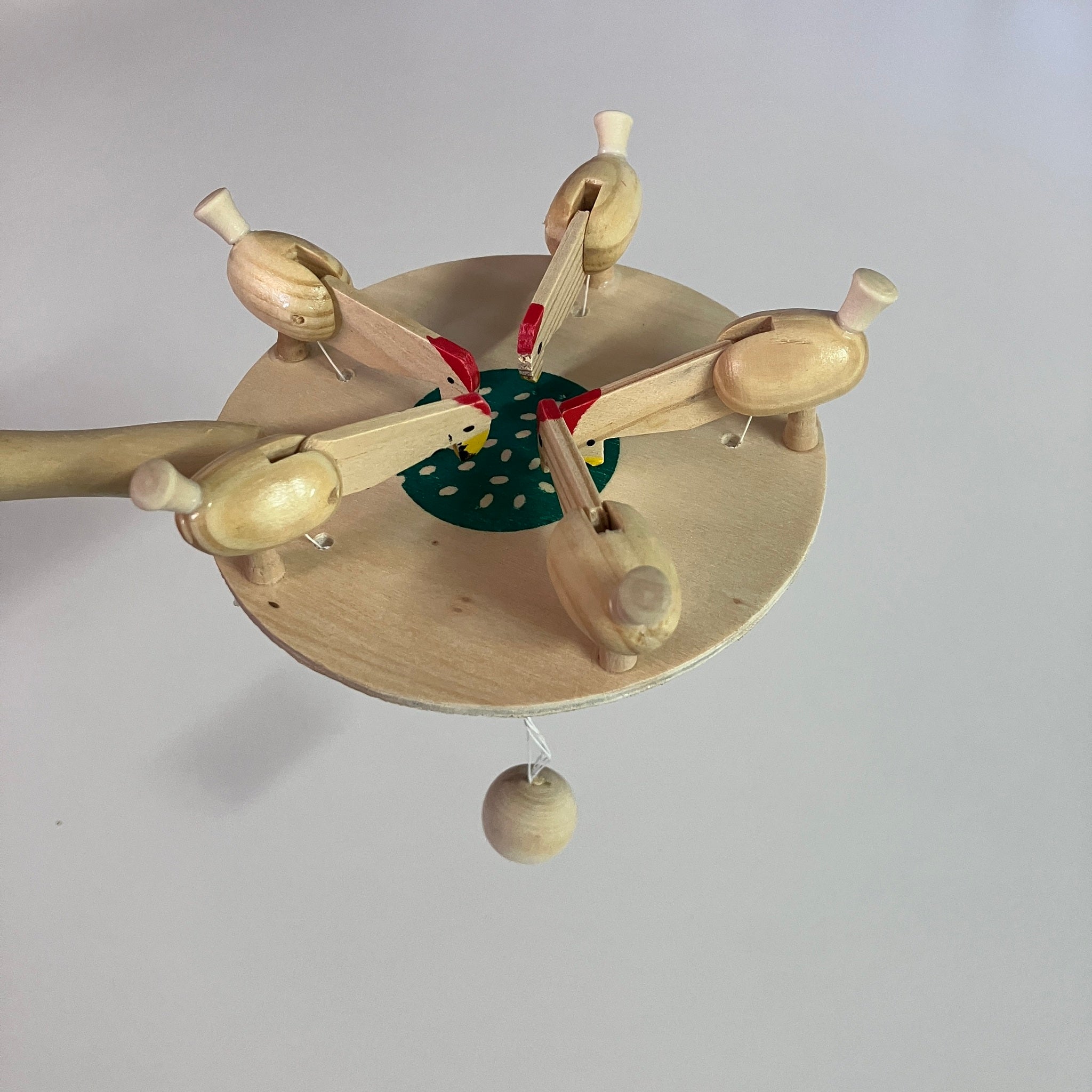 Wooden Pecking Hens Toy