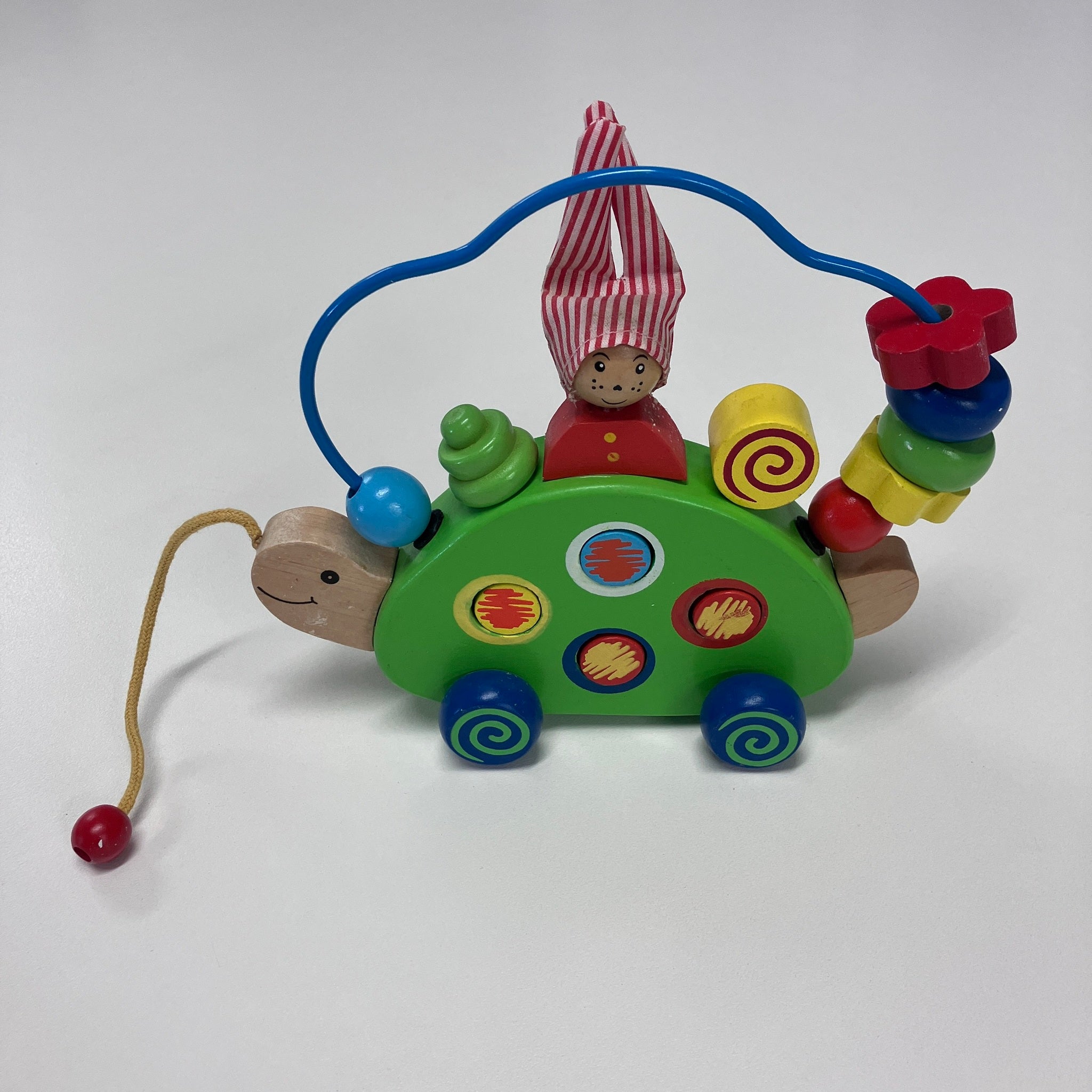 Wooden Maze - Roller Coaster Beads - Pull Along Turtle