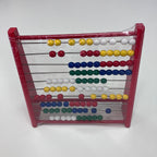 Wooden Abacus - Red - 10 Rows