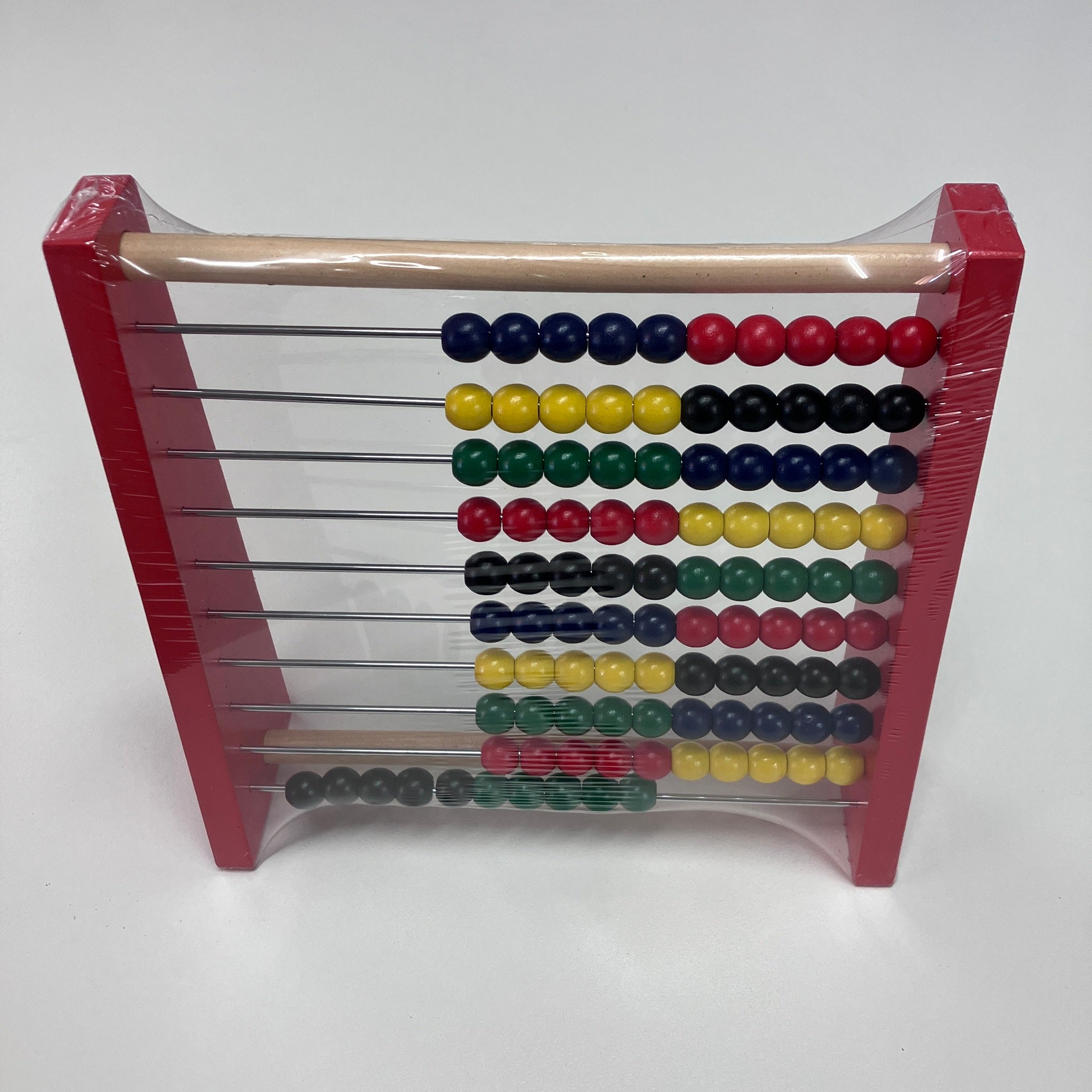 Wooden Abacus - Red Calculate the Shelf - 10 Rows
