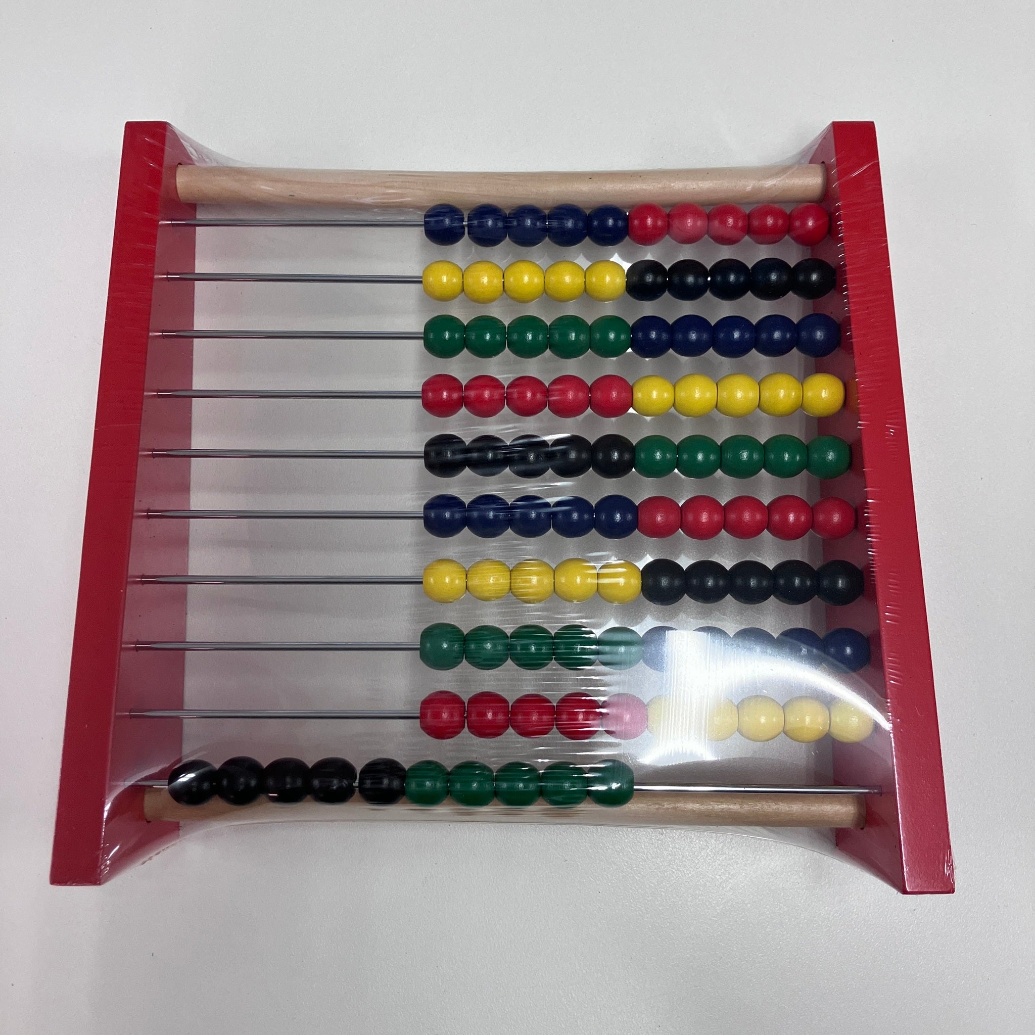 Wooden Abacus - Red Calculate the Shelf - 10 Rows