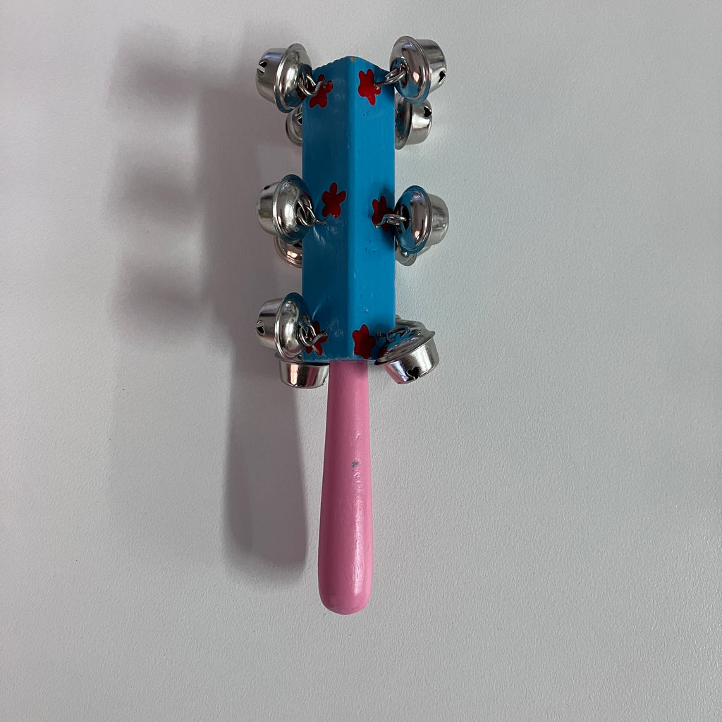 Wooden Bell Stick - Assorted Flower Designs