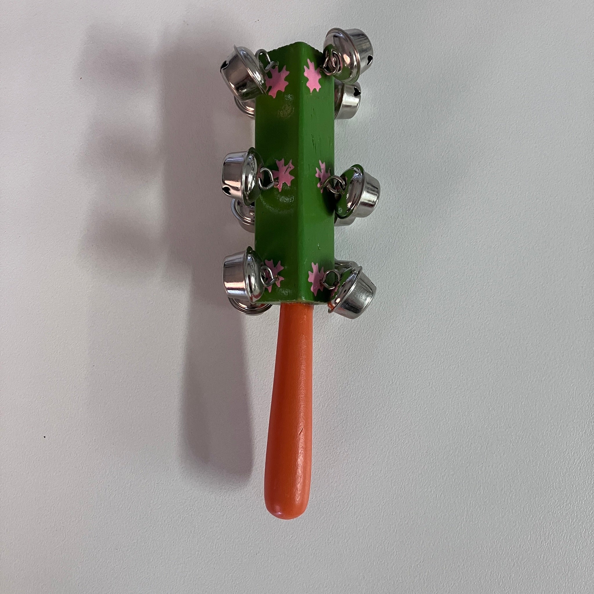 Wooden Bell Stick - Assorted Flower Designs