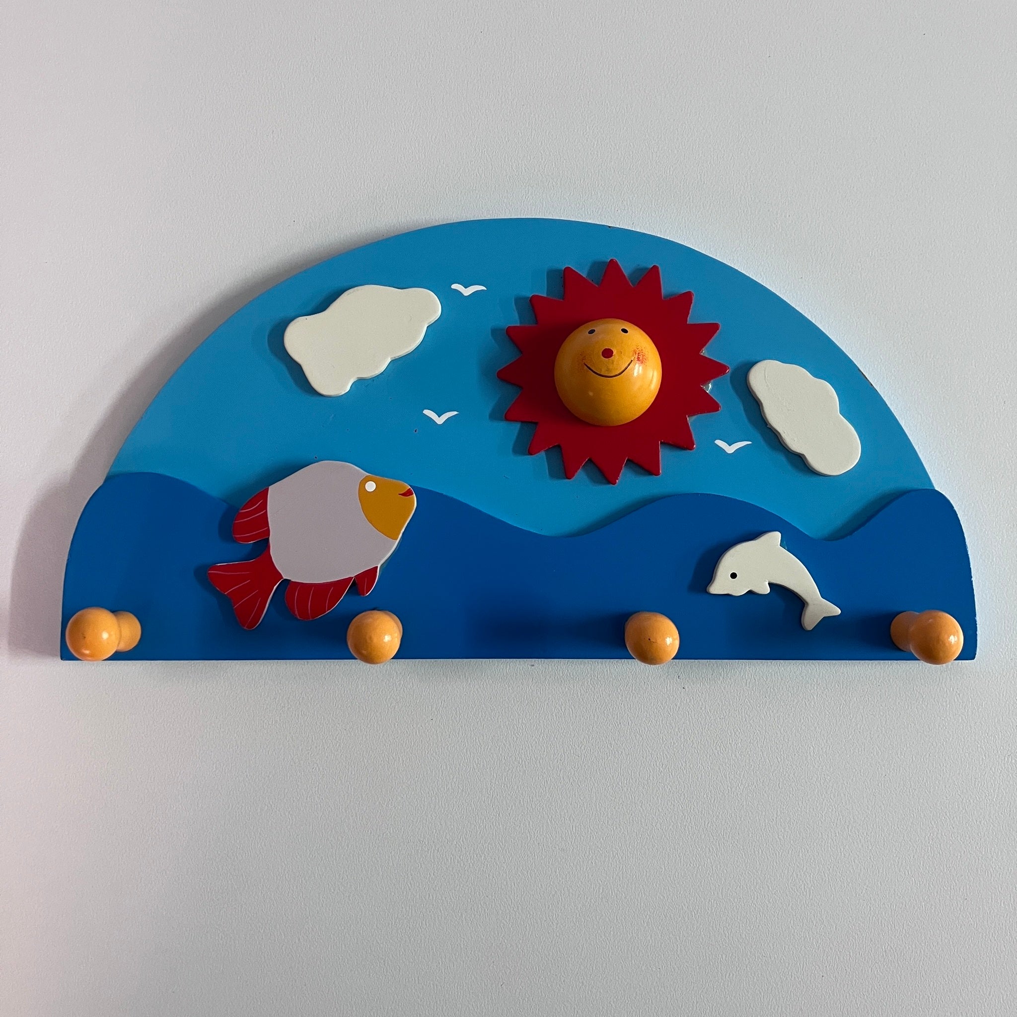Wooden Coat Hooks - Sun