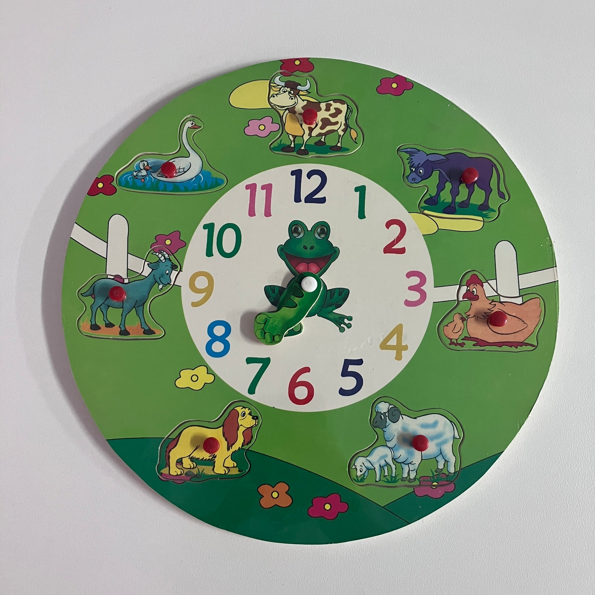 Wooden Puzzle - Farm Animal Clock