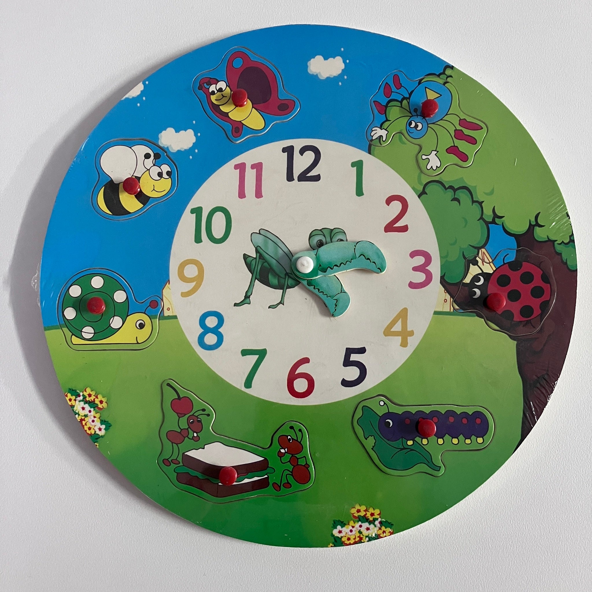Wooden Puzzle - Insects Clock