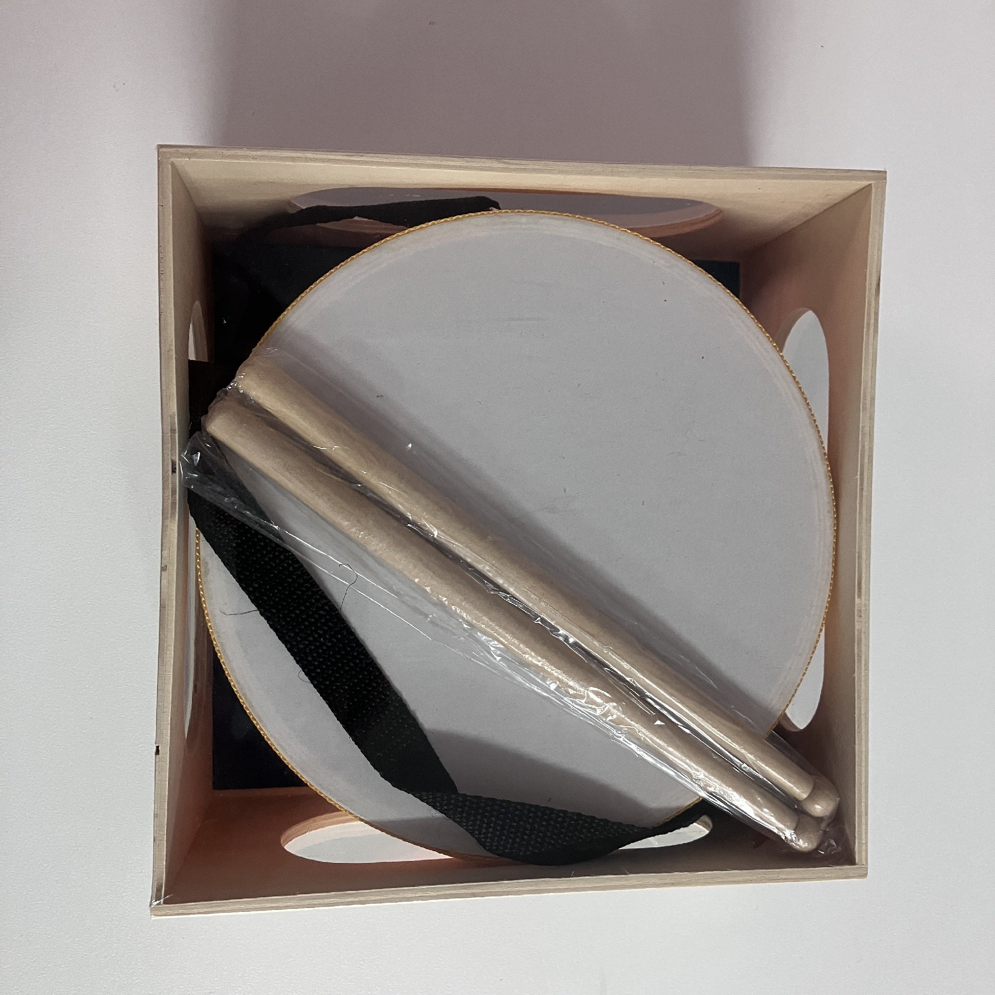 Wooden Drum in Wooden Box - Ladybird
