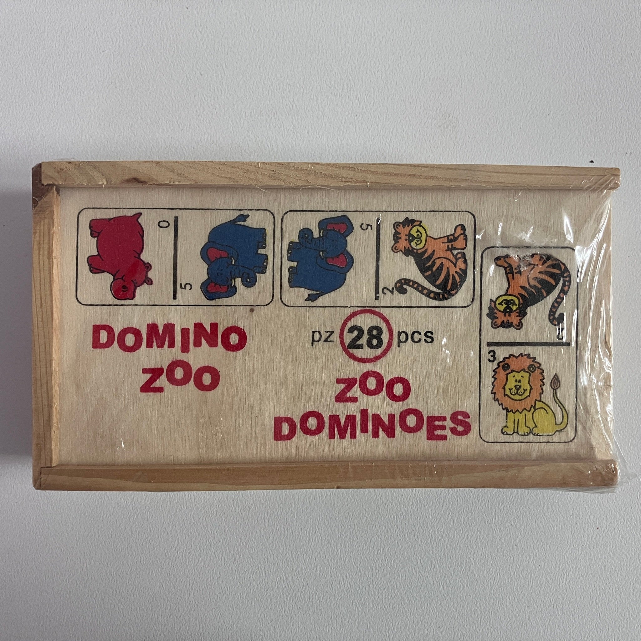 Wooden Dominoes - Zoo Animals