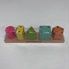 Wooden Geometry Stacker - Shapes