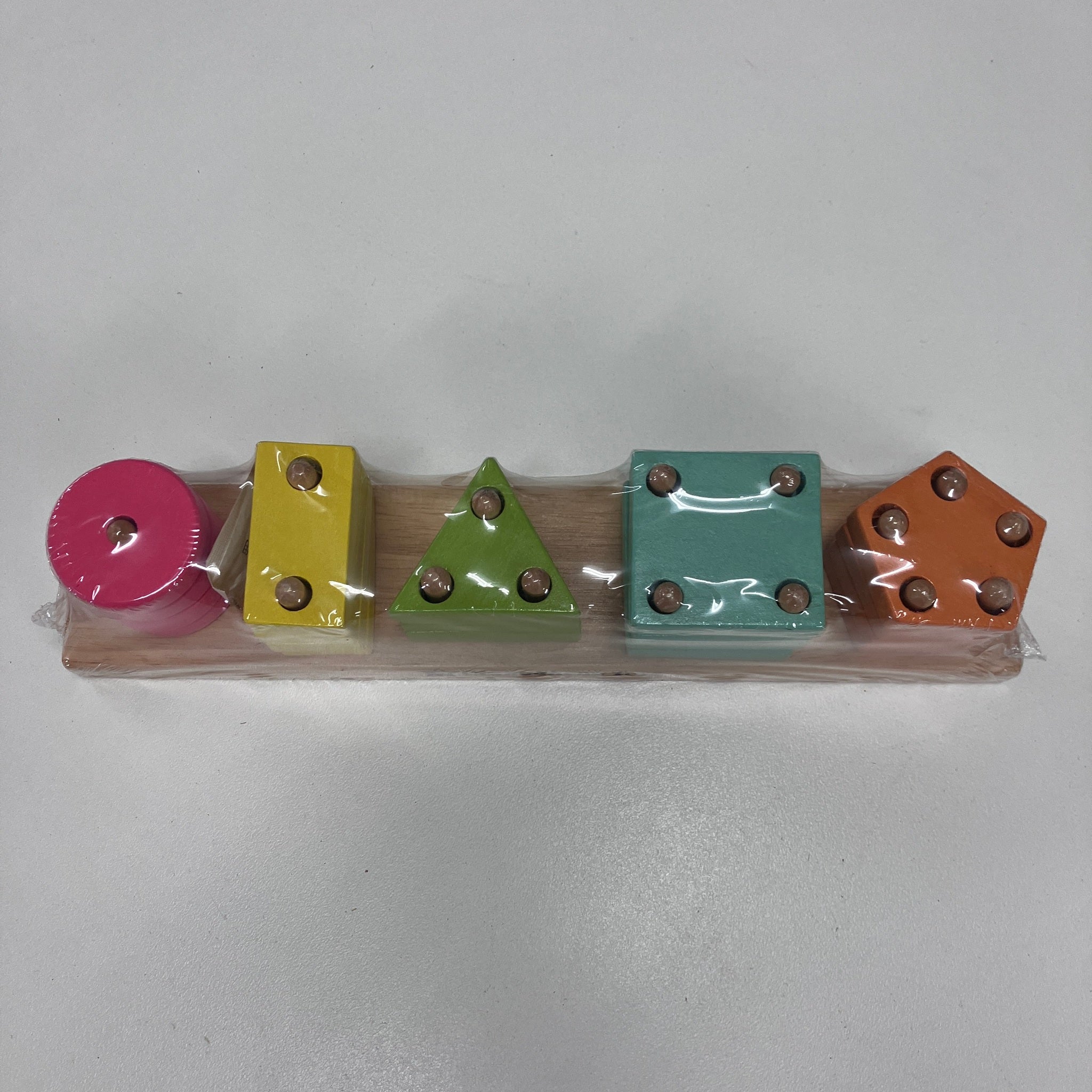 Wooden Geometry Stacker - Shapes