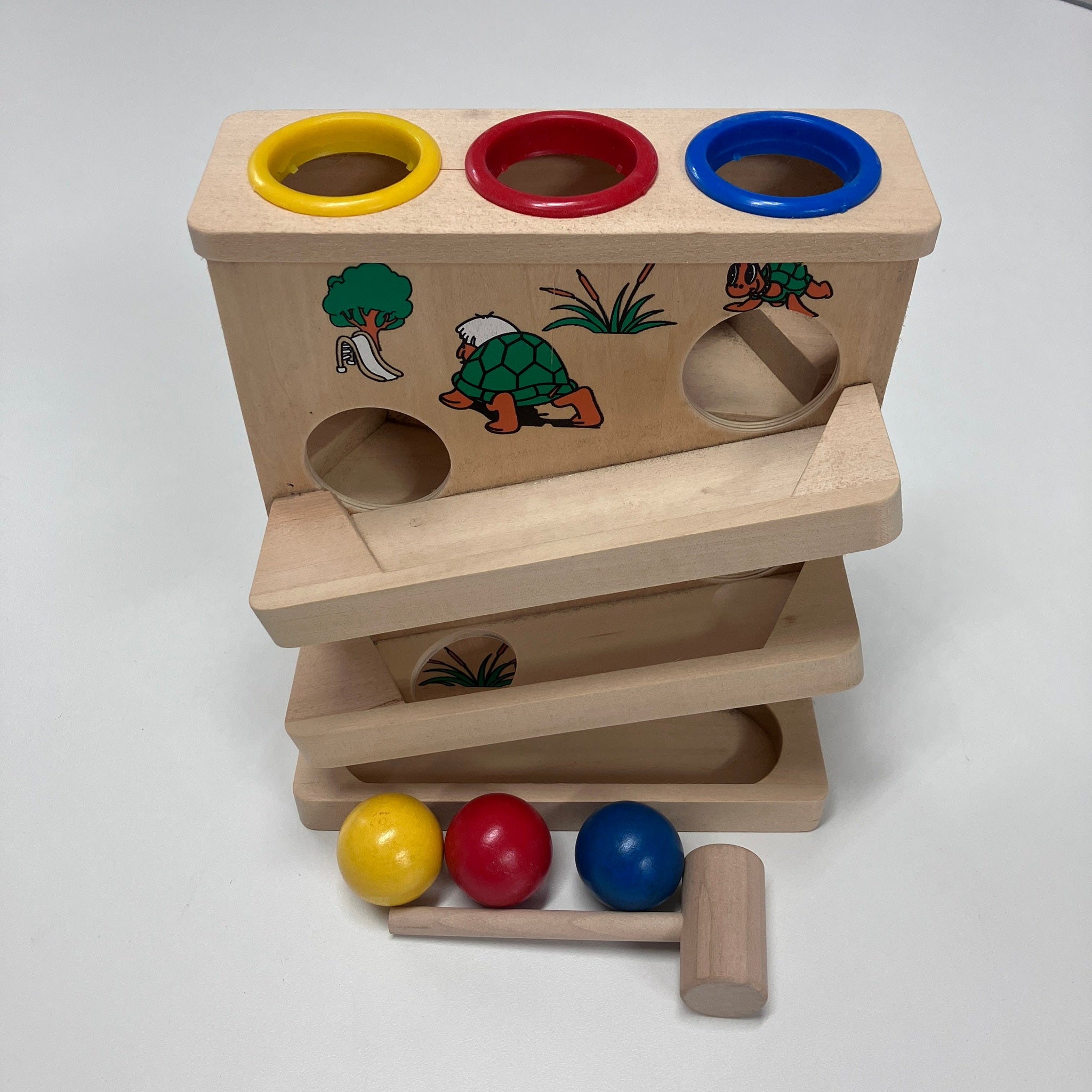 Wooden Pounding Ball Game