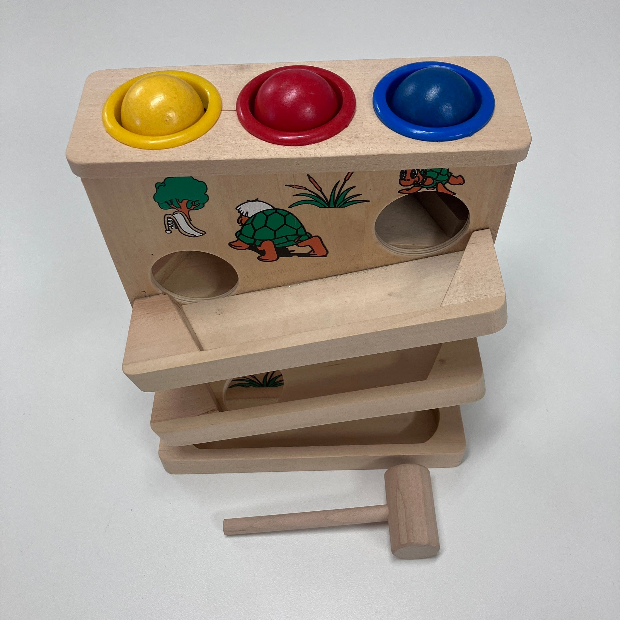 Wooden Pounding Ball Game