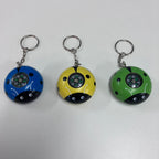 Wooden Keyring with Compass - Assorted Designs