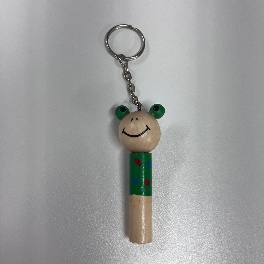 Wooden Keyring with Whistle - Animals - Assorted Designs
