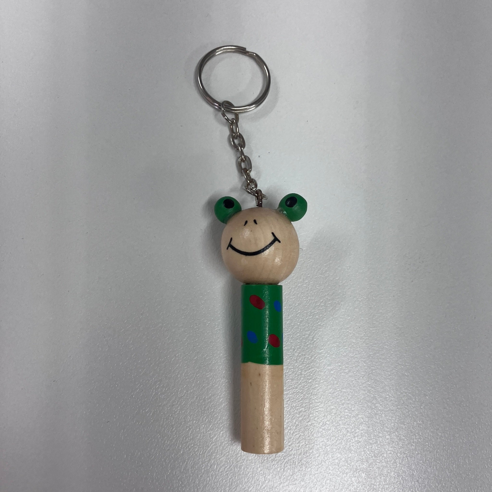 Wooden Keyring with Whistle - Animals - Assorted Designs