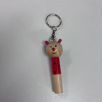 Wooden Keyring with Whistle - Animals - Assorted Designs