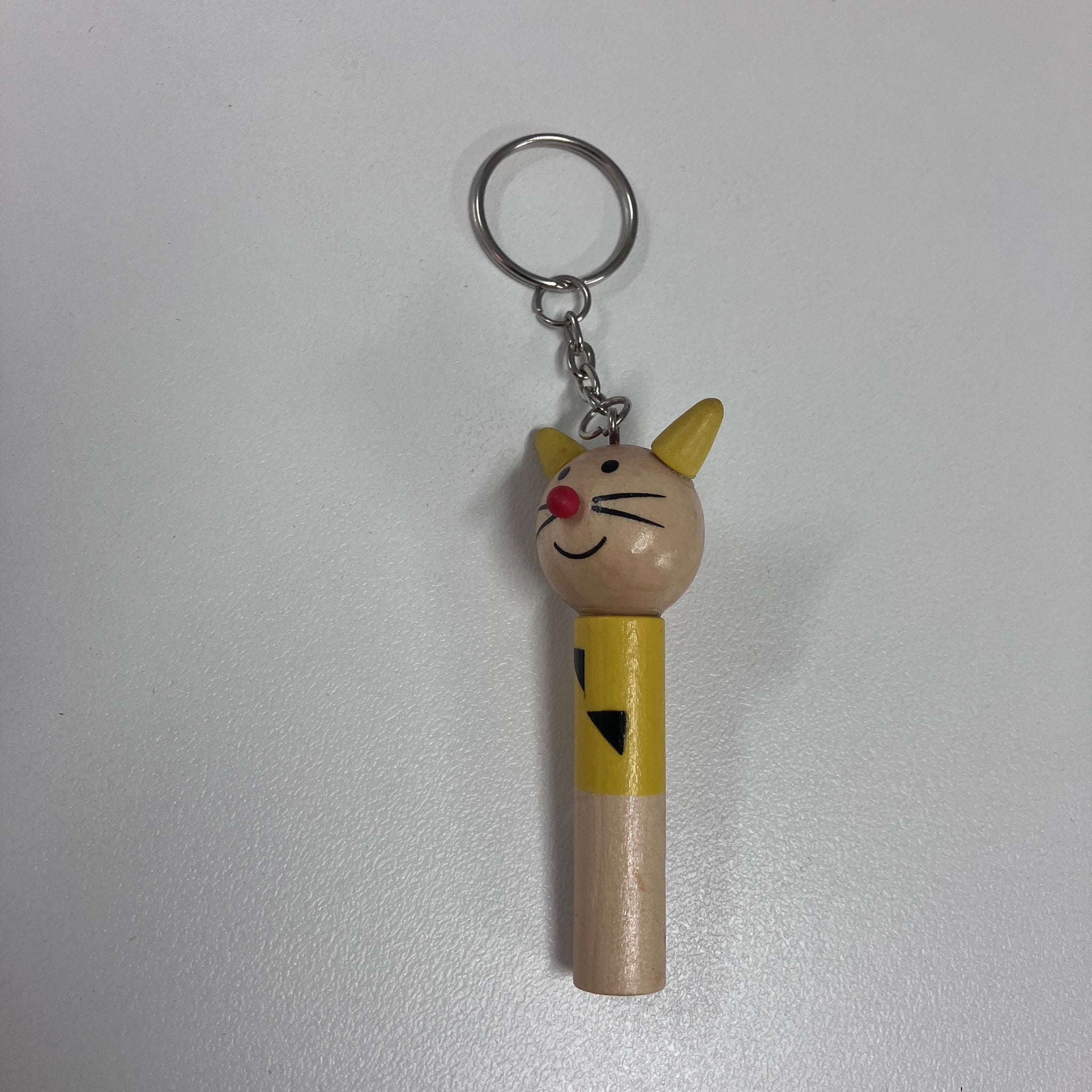 Wooden Keyring with Whistle - Animals - Assorted Designs