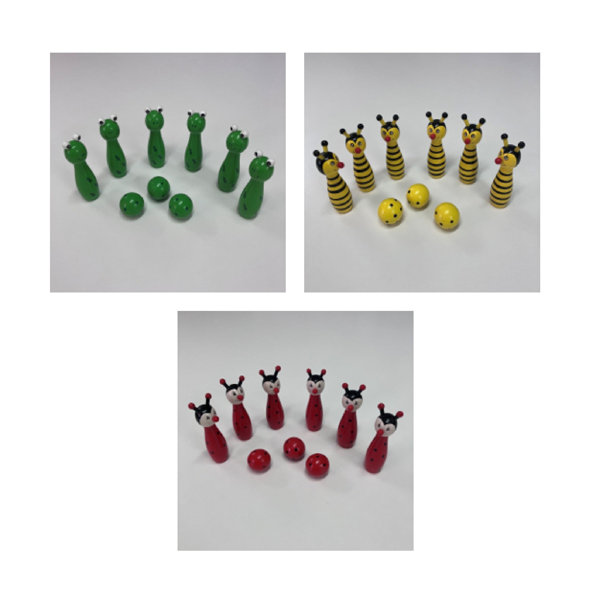 Wooden Skittles - Animals - Assorted Designs